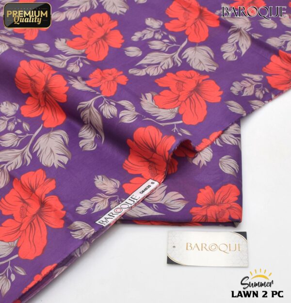 2-Piece Baroque Lawn Suit for Women