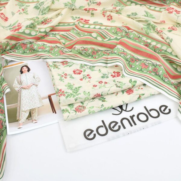 Elegant 3-Piece Eden Robe  Tana Dora Lawn Suit for Women – Unstitched