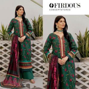 Firdous 3-Piece Printed Suit